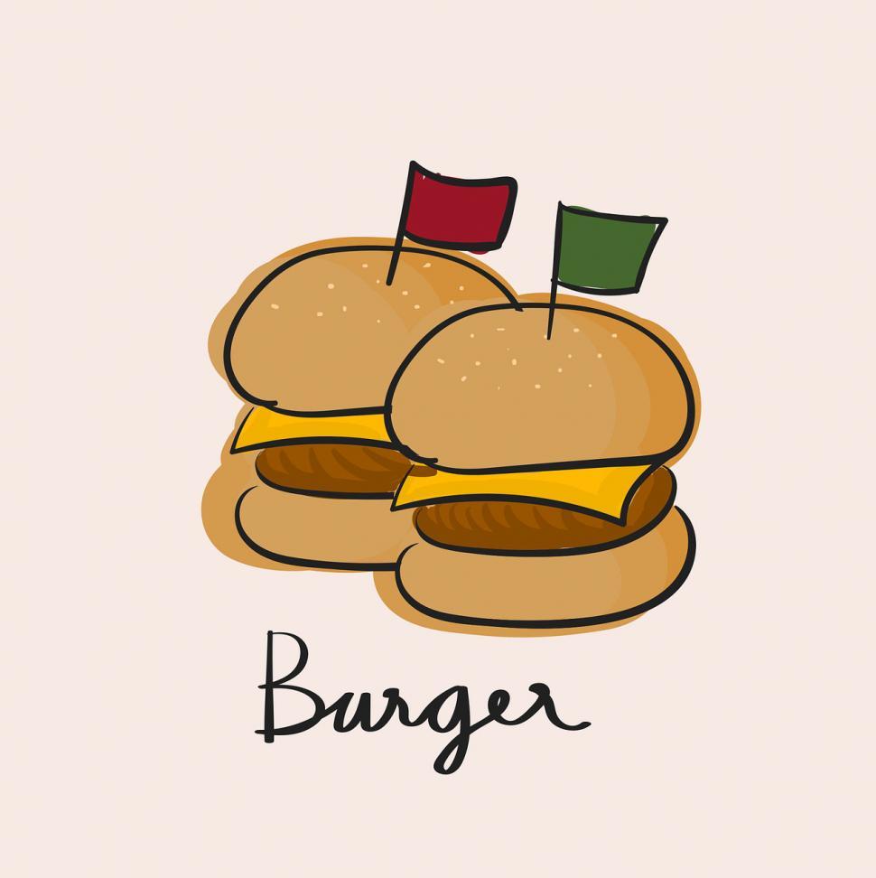 Free Image of Burger vector icon 