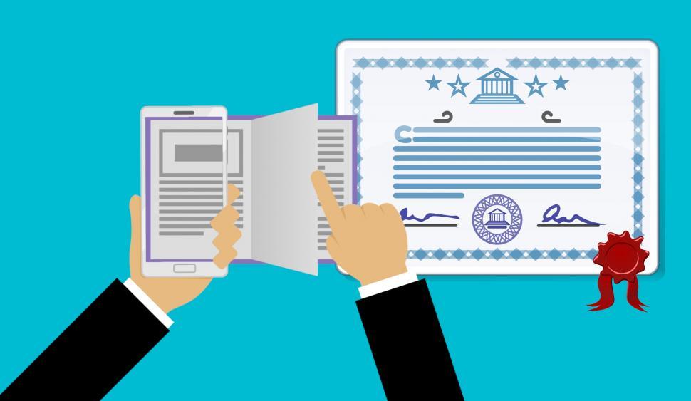 Free Image of Online certificate  