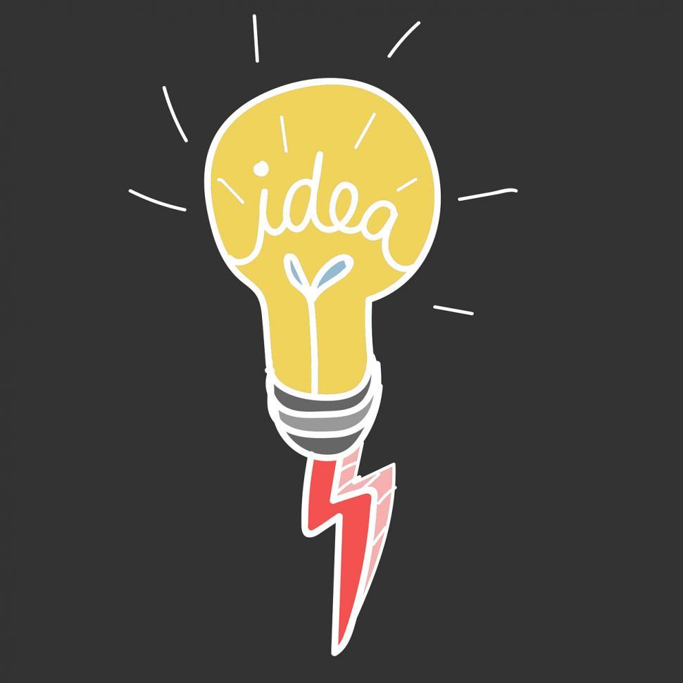 Free Image of Idea bulb icon vector 