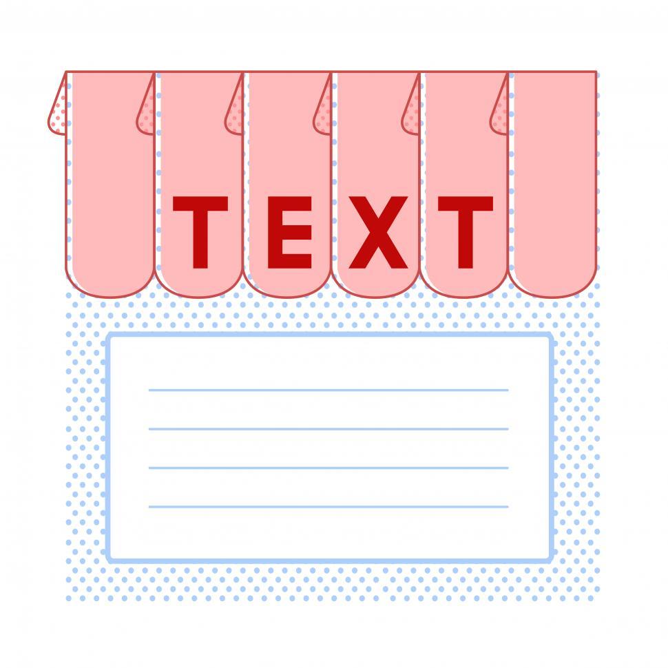 Free Image of Blank ribbon banner address label vector 
