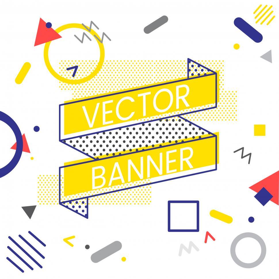 Free Image of Ribbon banner icons vector 