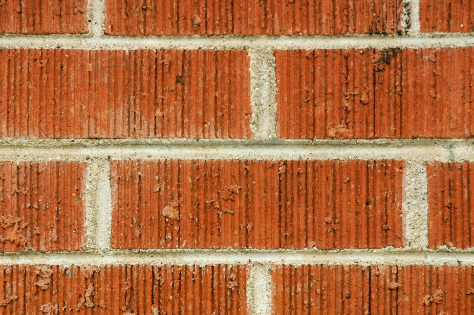 Free Image of Wire Cut Brick Wall 