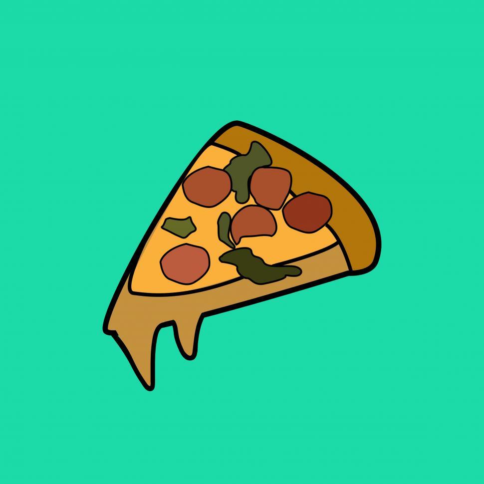 Free Image of Pizza slice vector icon 