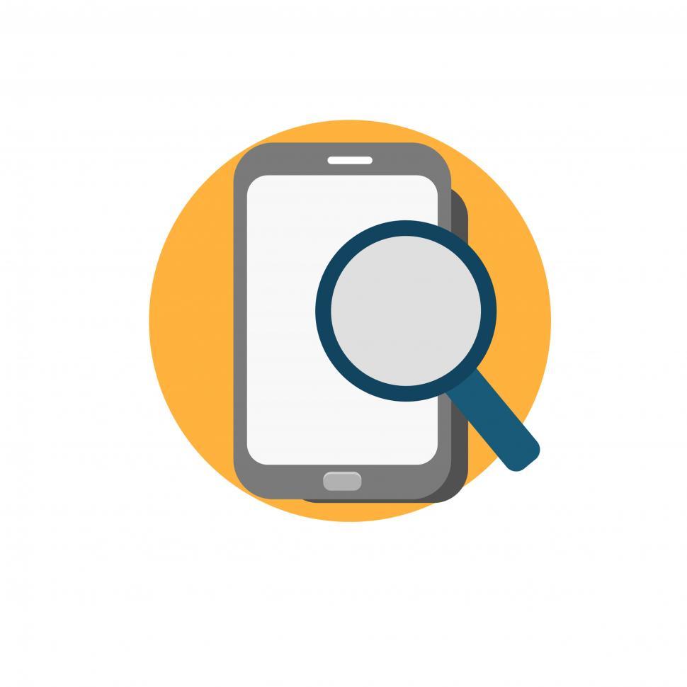 Free Image of Online search icon vector 
