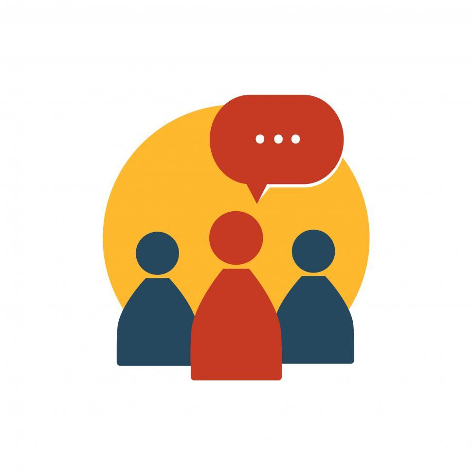 Free Image of People and chat vector icon 