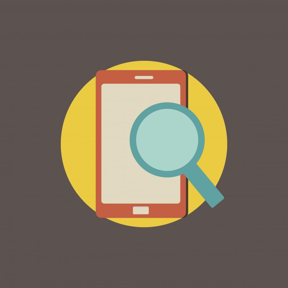 Free Image of Online search icon vector 