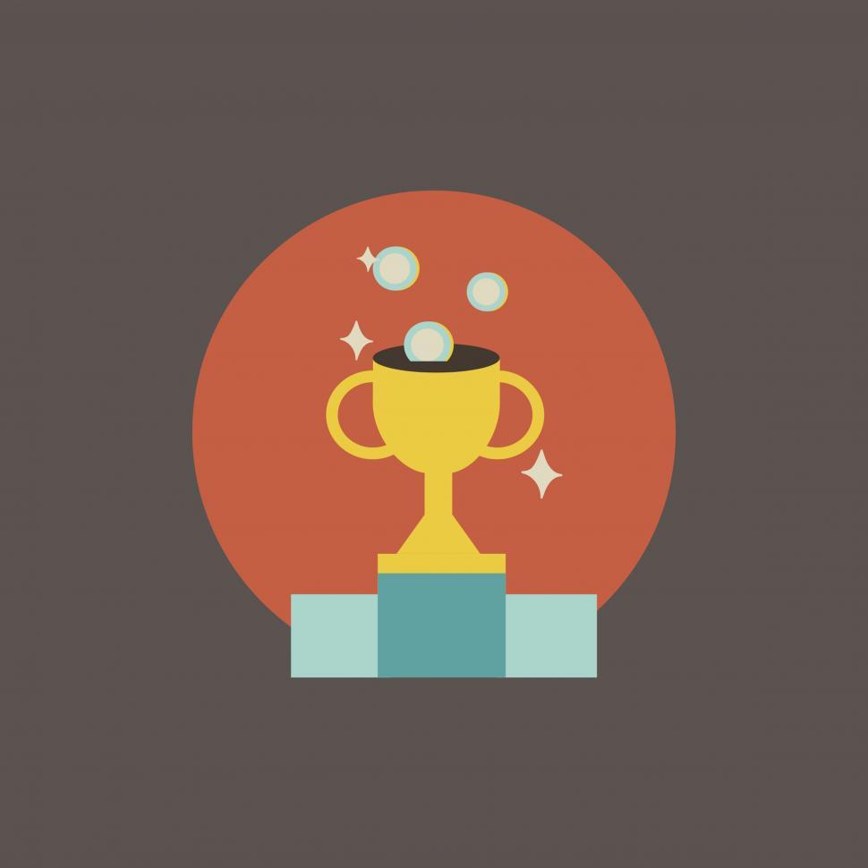 Free Image of Trophy cup vector icon 