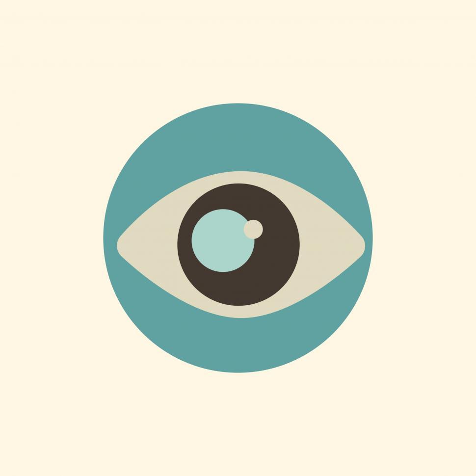 Free Image of Eye vector icon 