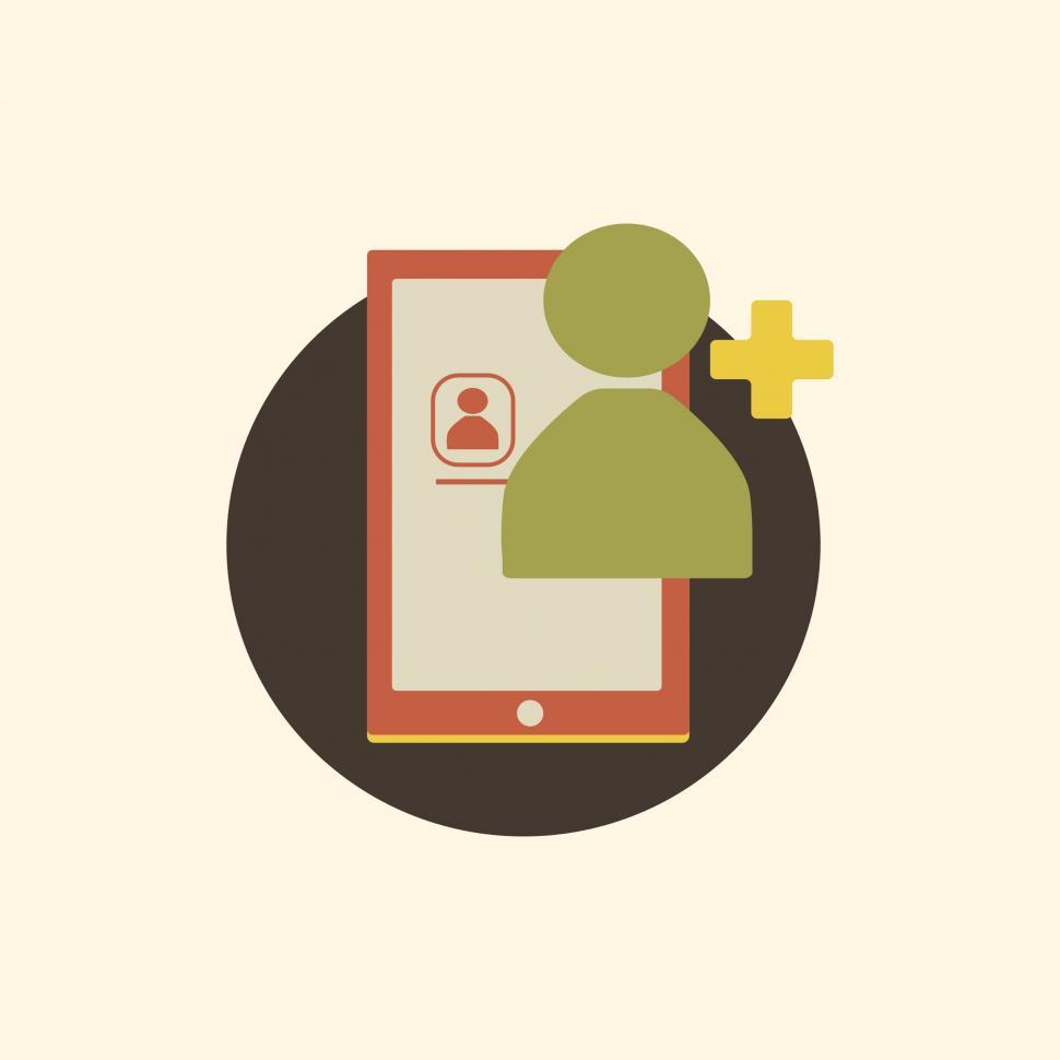 Free Image of Add contact vector icon 