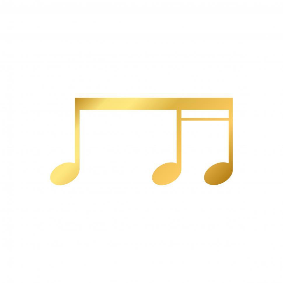 Free Image of Musical note Illustration vector on white background 