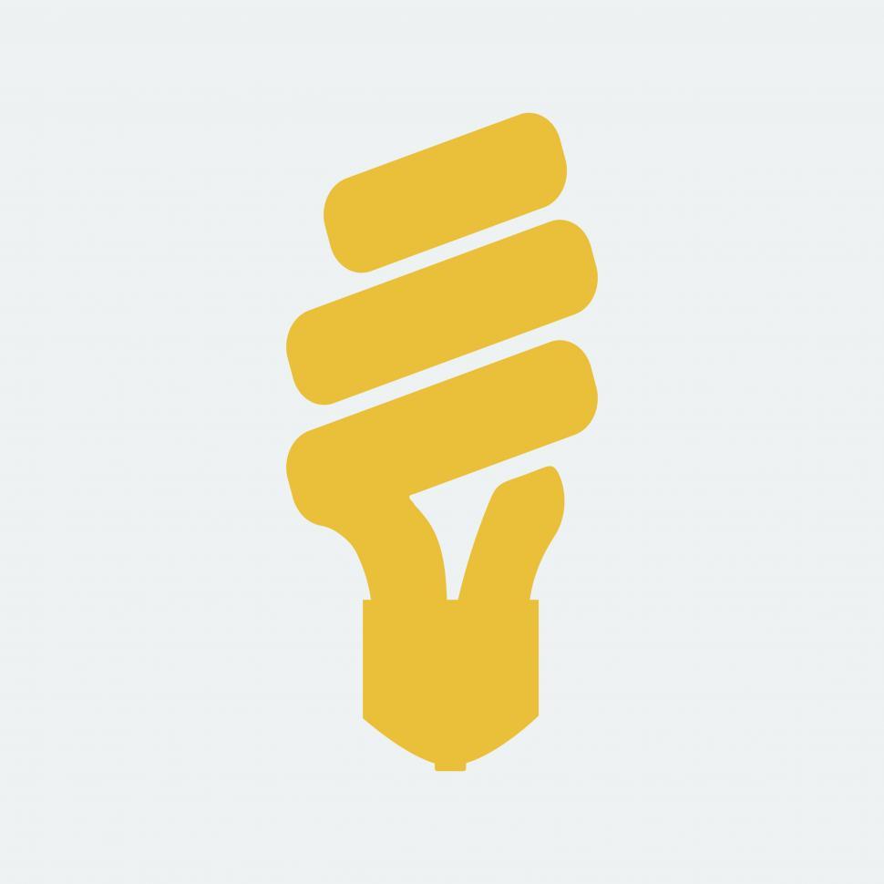 Free Image of Florescent spiral bulb vector icon 