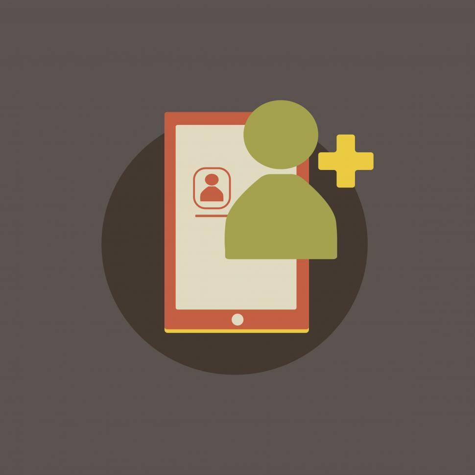 Free Image of Add contact vector icon 