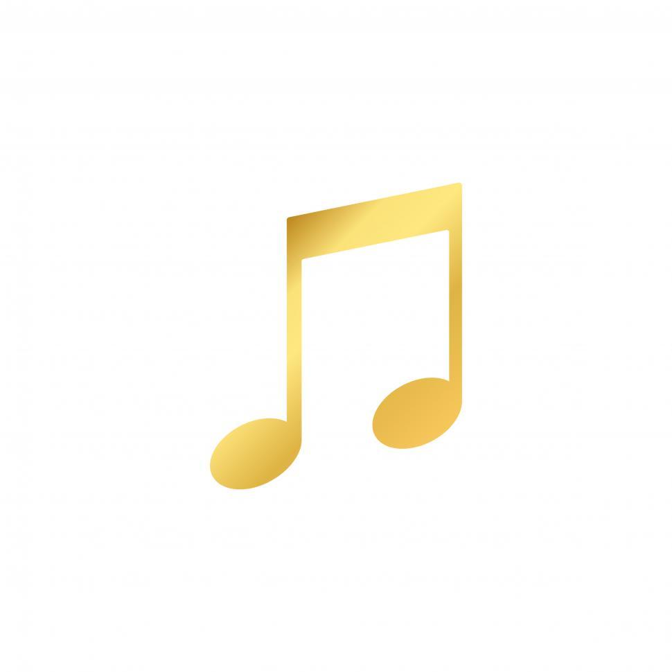 Free Image of Musical note Illustration vector on white background 