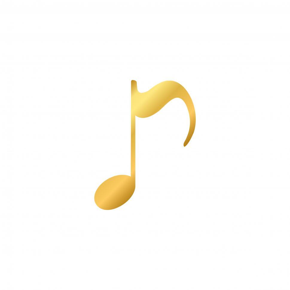 Free Image of Musical note Illustration vector on white background 