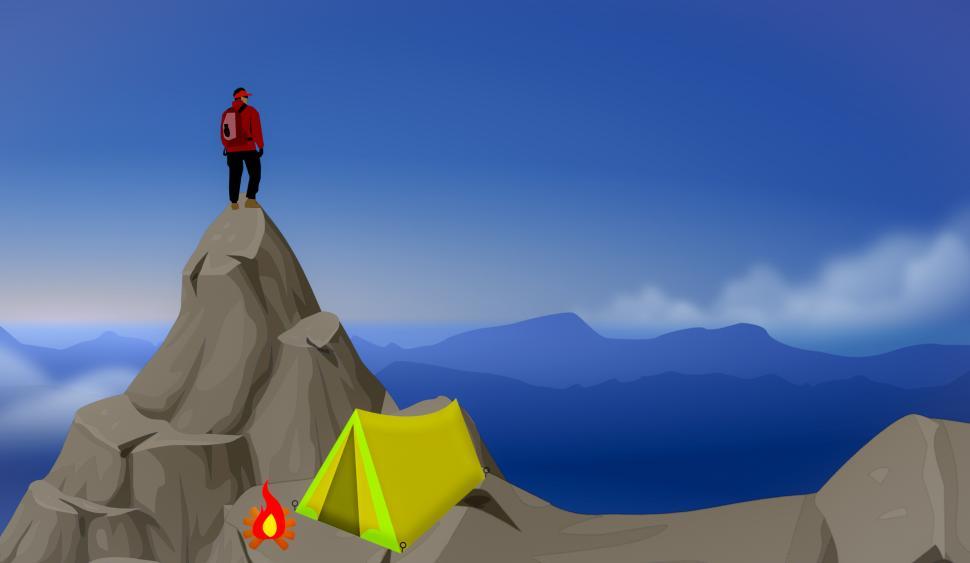 Free Image of Hiking camp  