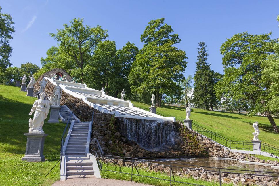 Free Image of Peterhof Palace grounds 