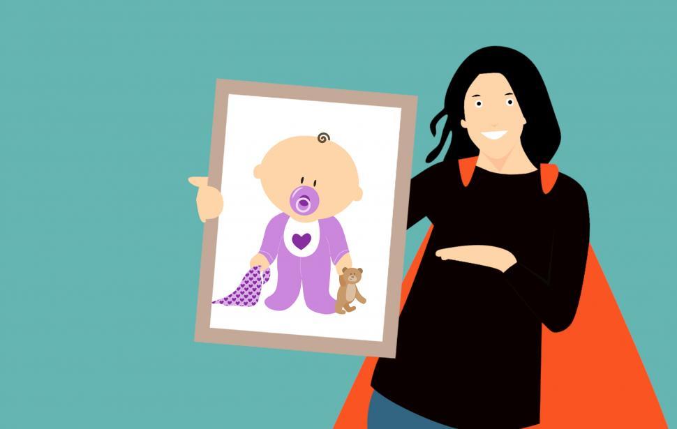Free Image of super mom  