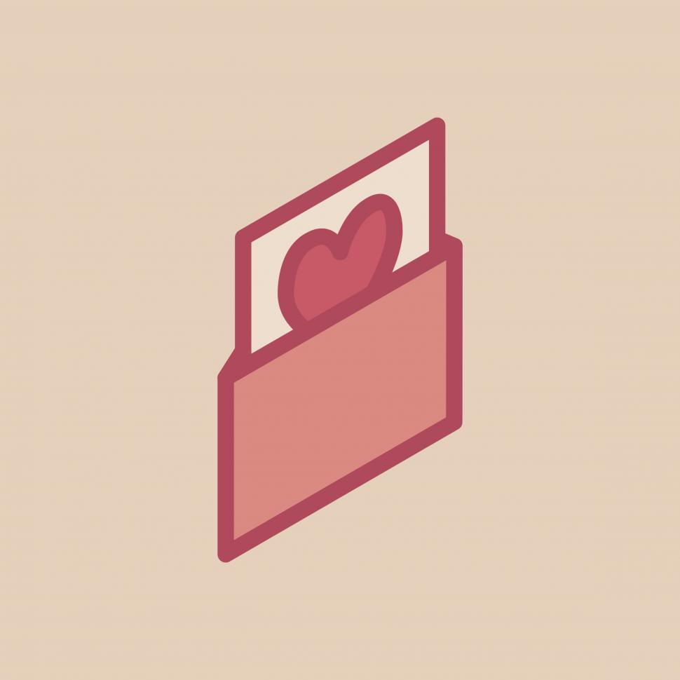 Free Image of Valentine s day card vector icon 