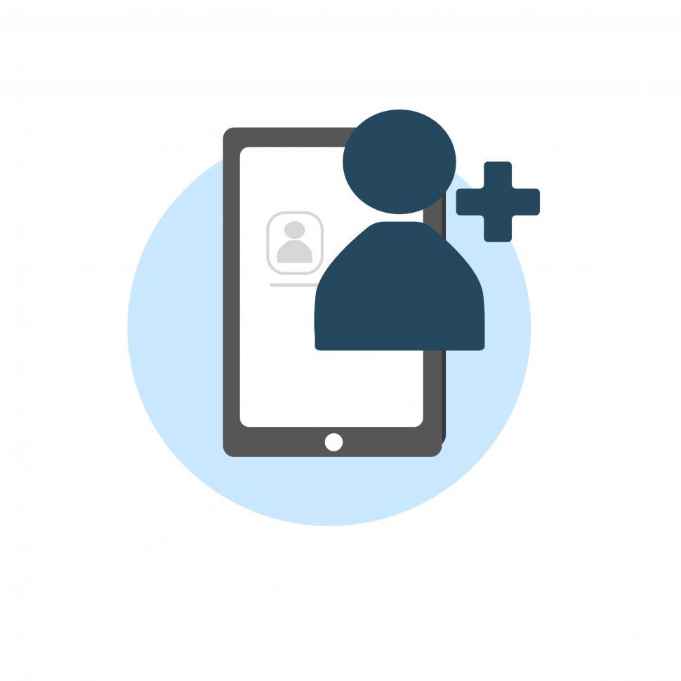 Free Image of Add contact vector icon 