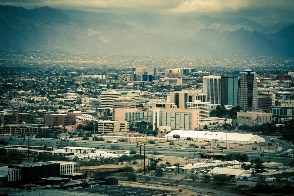 Free Image of Colored view of Tucson, Arizona 