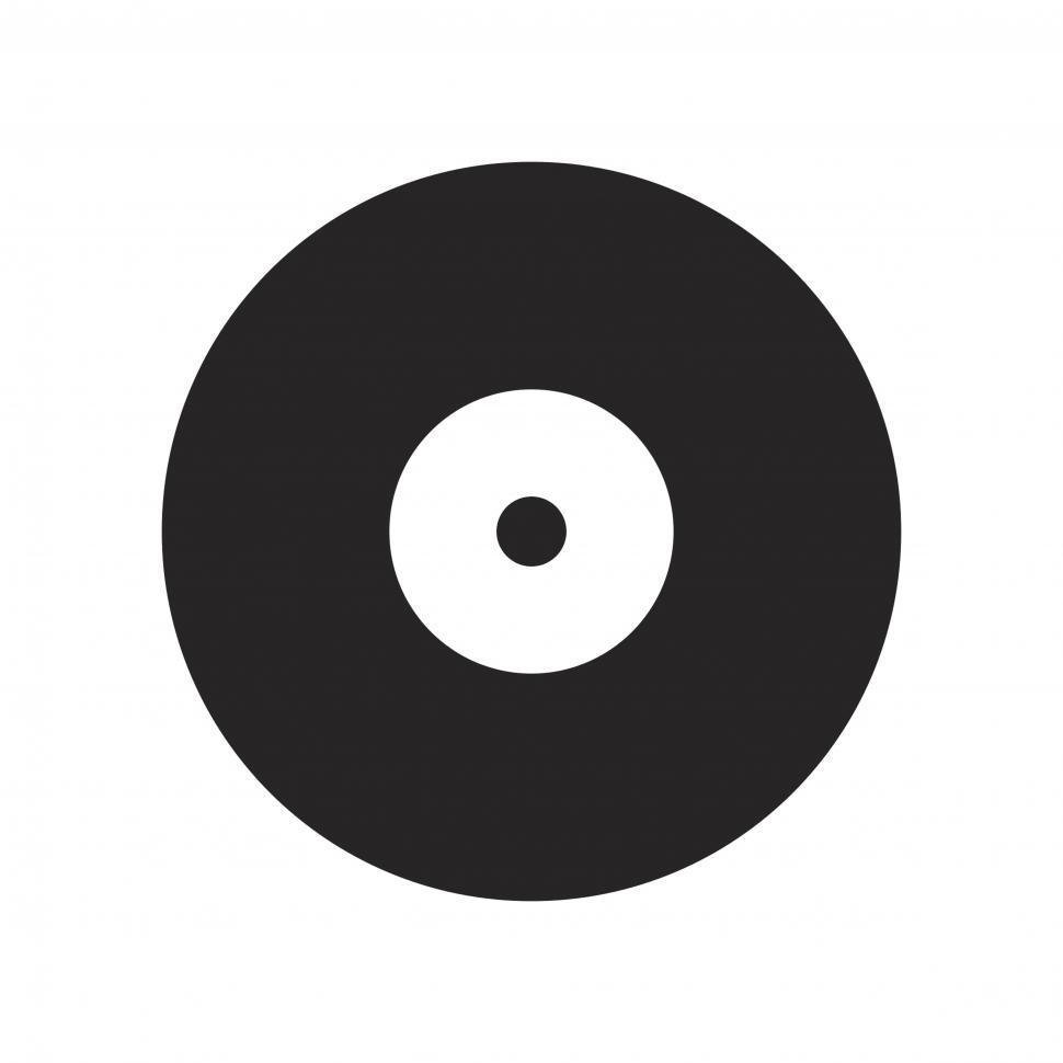 Free Image of Vinyl record vector icon 