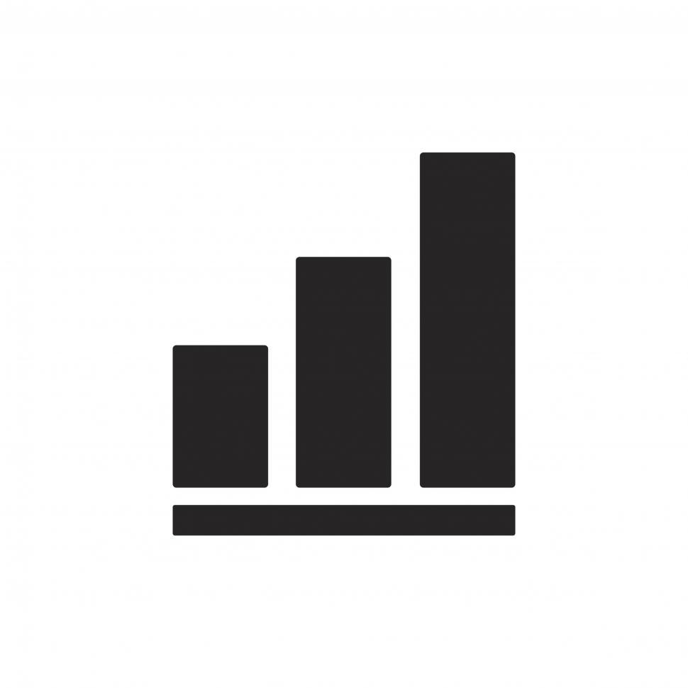 Free Image of Bar graph vector icon 
