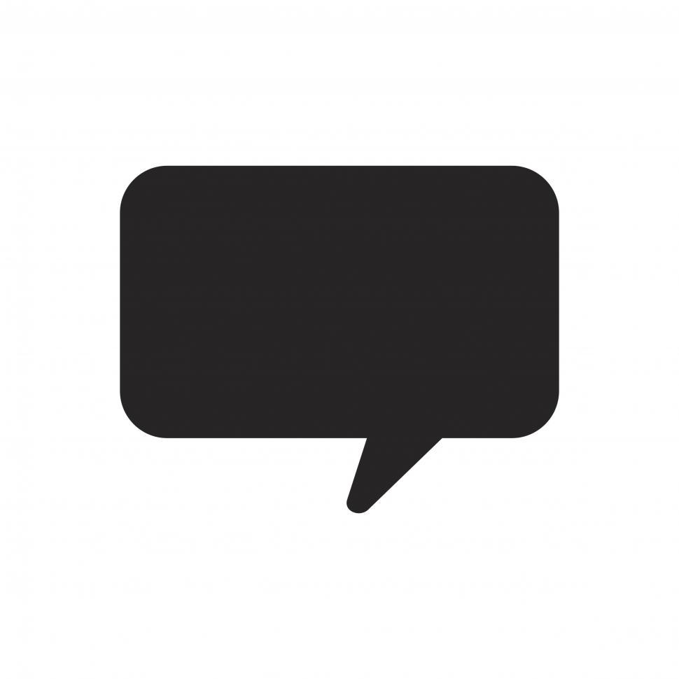 Free Image of Speech bubble vector icon 