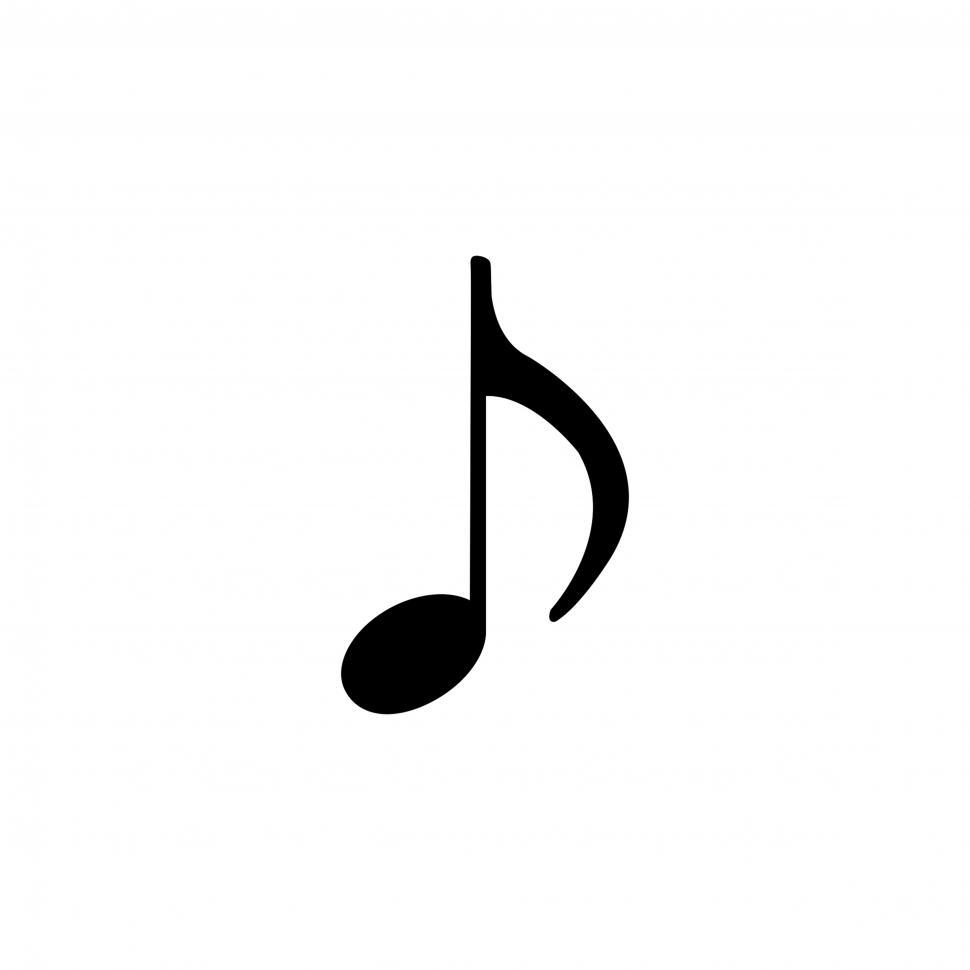 Free Image of Musical note Illustration vector on white background 