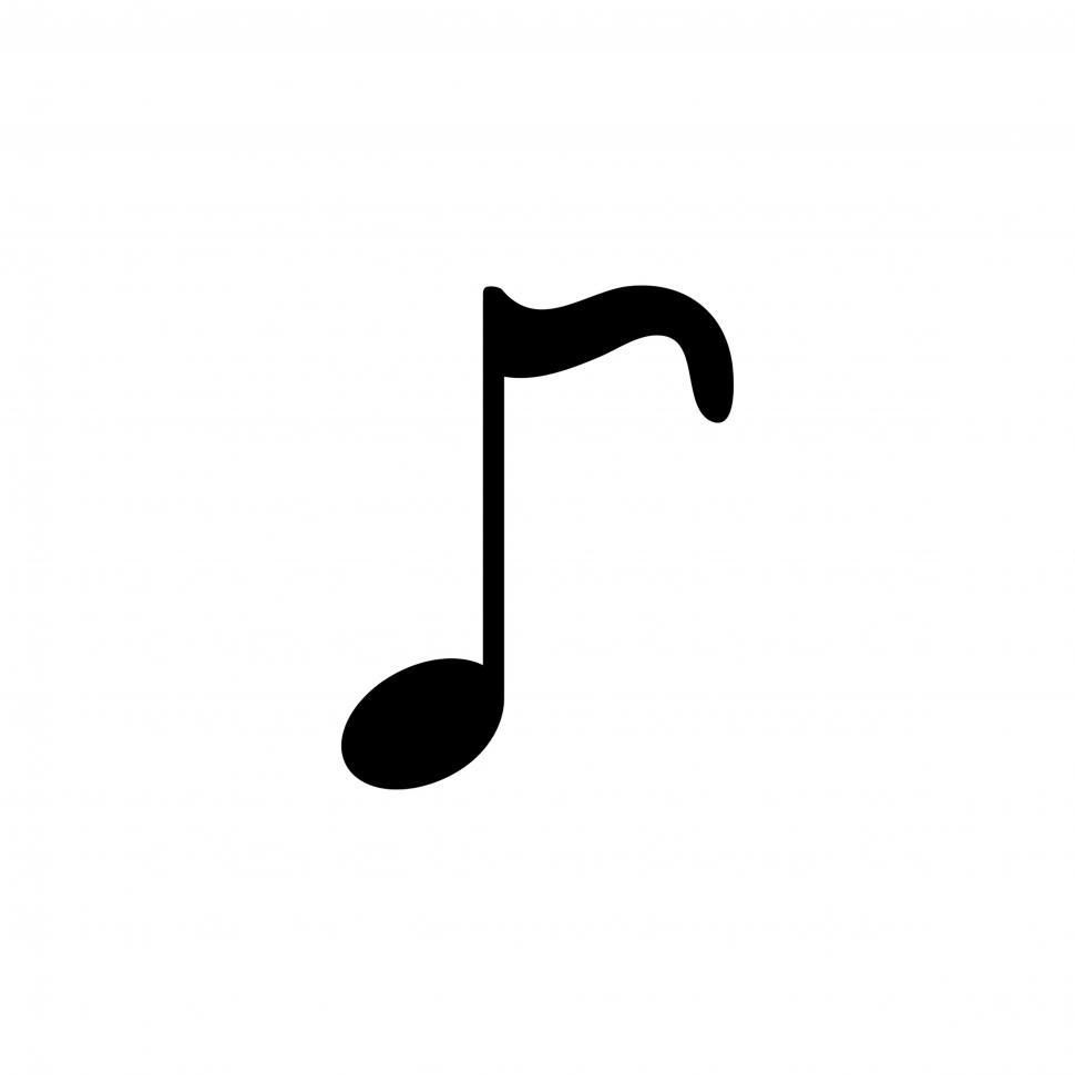 Free Image of Musical note Illustration vector on white background 