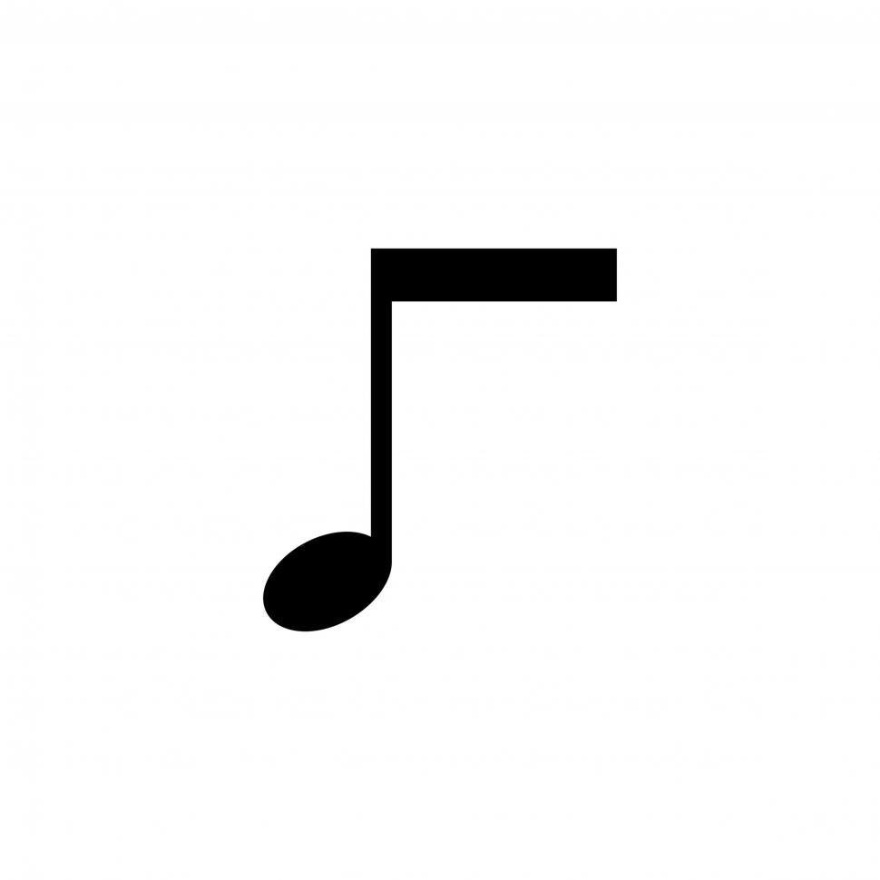 Free Image of Musical note Illustration vector on white background 