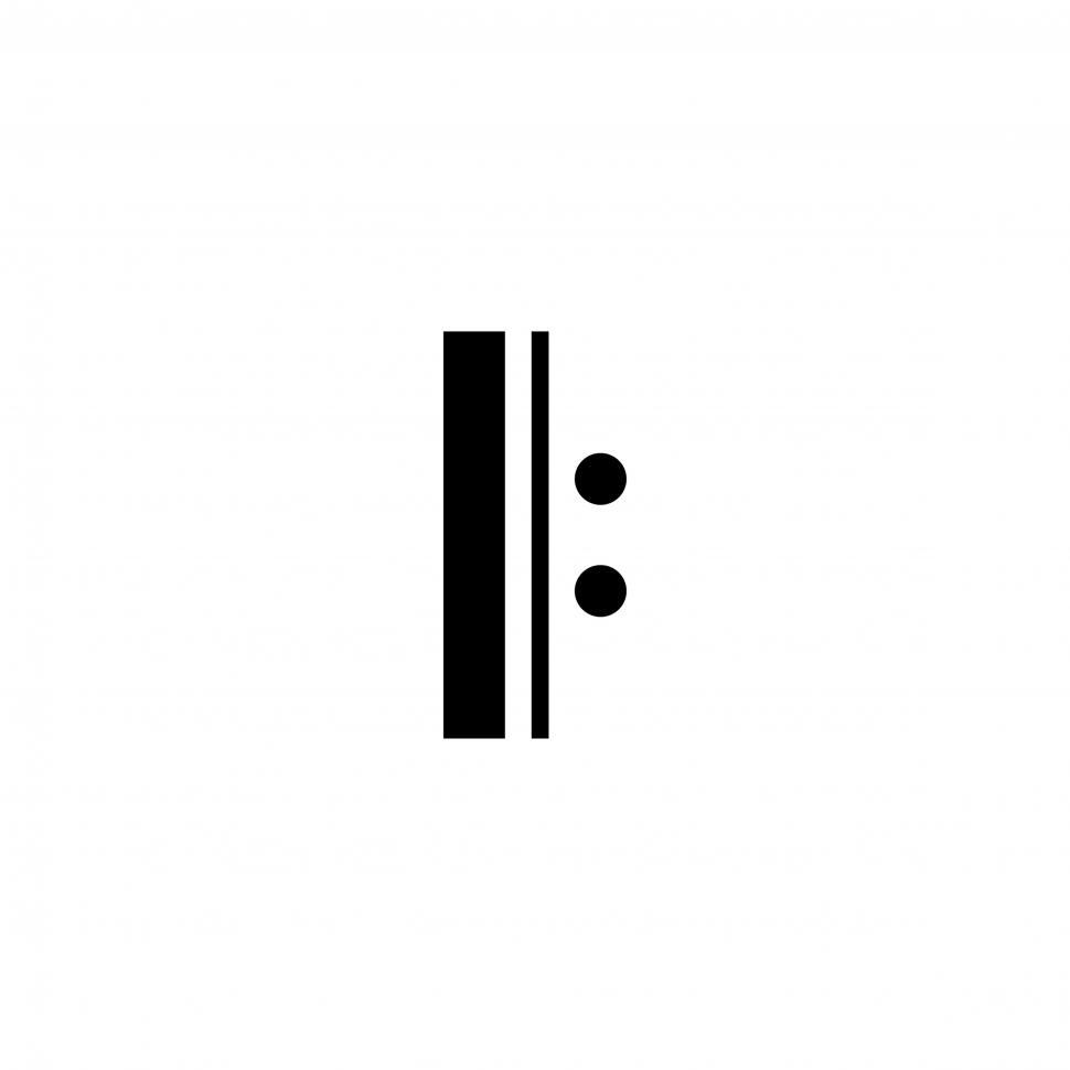 Free Image of Musical note Illustration vector on white background 