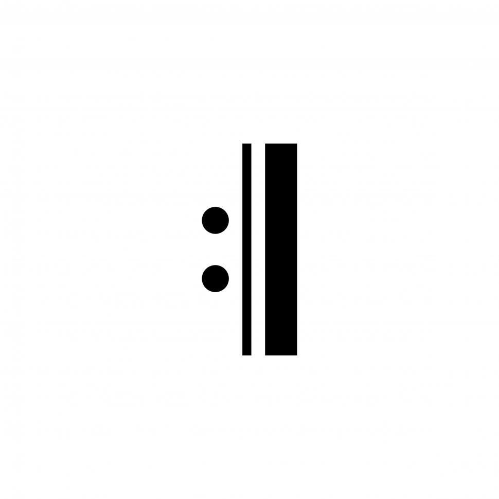 Free Image of Musical note Illustration vector on white background 