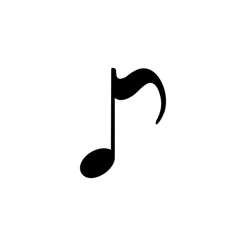 Free Image of Musical note Illustration vector on white background 