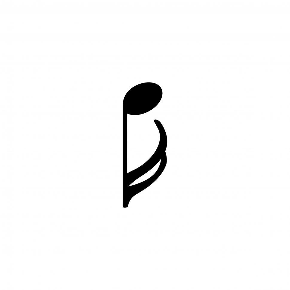 Free Image of Musical note Illustration vector on white background 