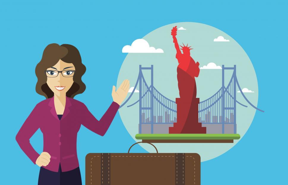 Free Image of Traveling to usa  