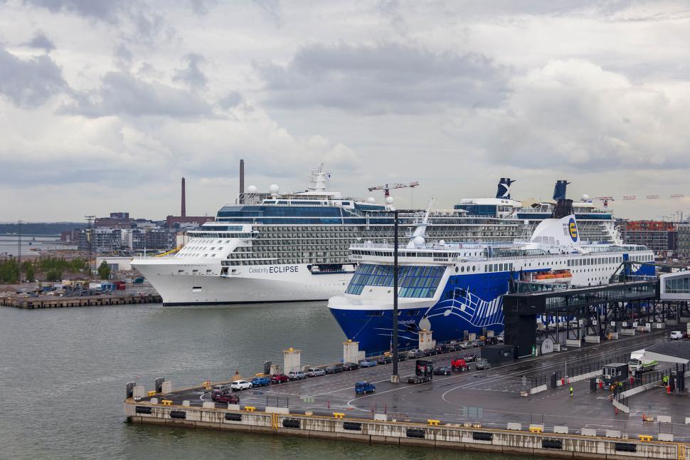 Free Image of Moored Ships 