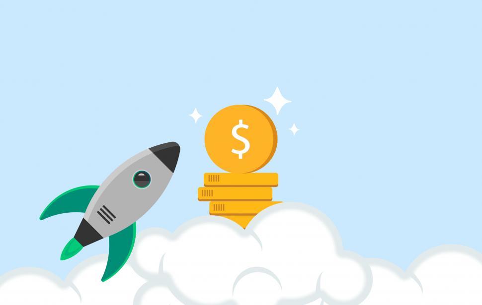 Free Image of money rocket  