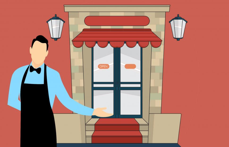 Free Image of Restaurant waiter  