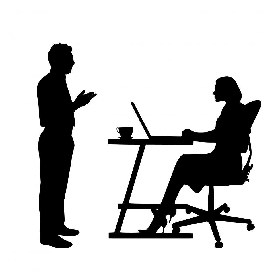 Free Image of business Discussion Silhouette  