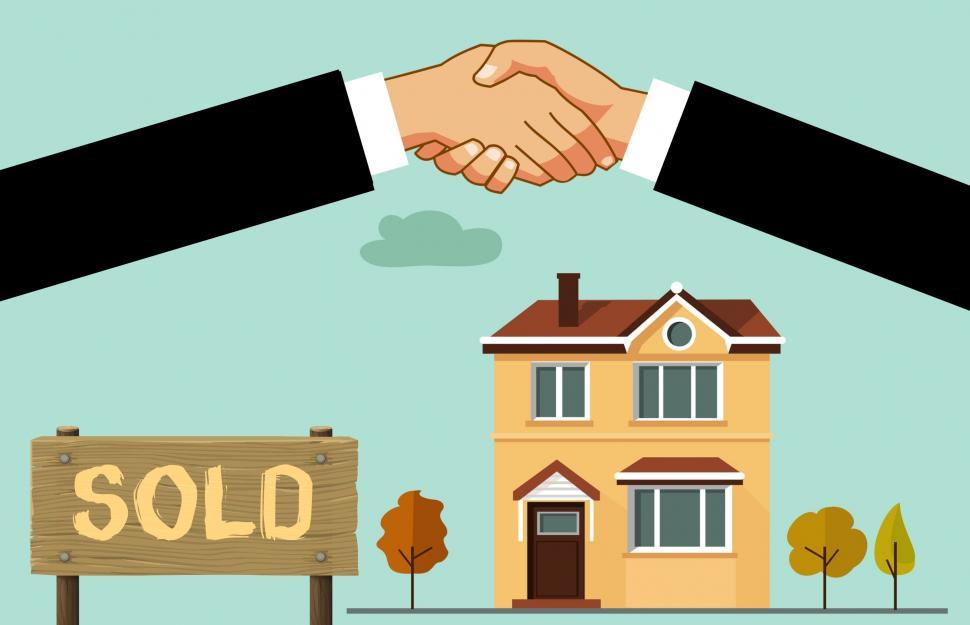 Free Image of House sold  