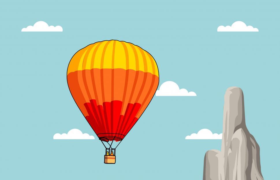 Free Image of Balloon flying  