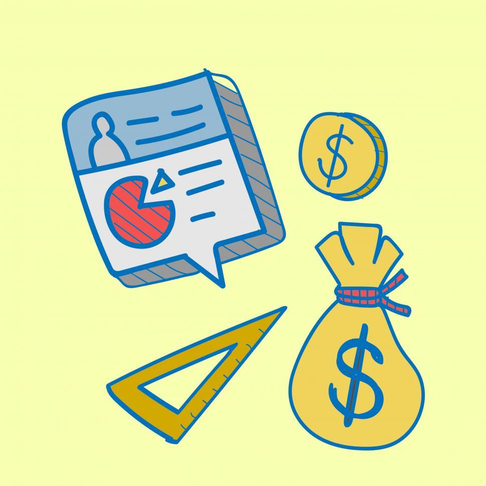 Free Image of Business and finance icons vector 