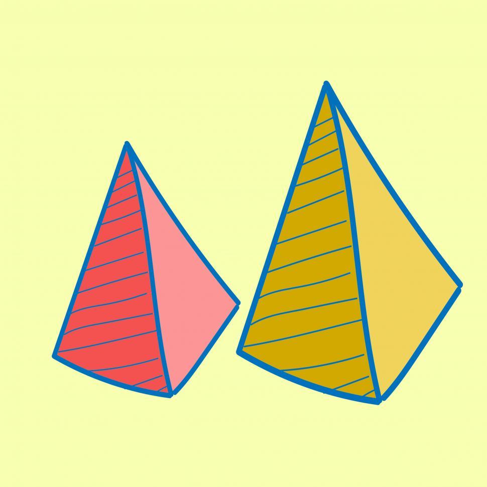 Free Image of Pyramid vector icons 