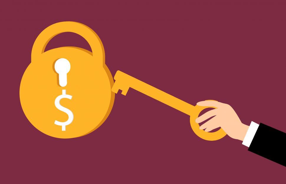 Free Image of Money key  