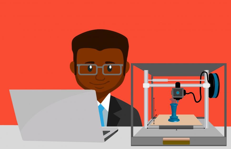 Free Image of 3d printing  