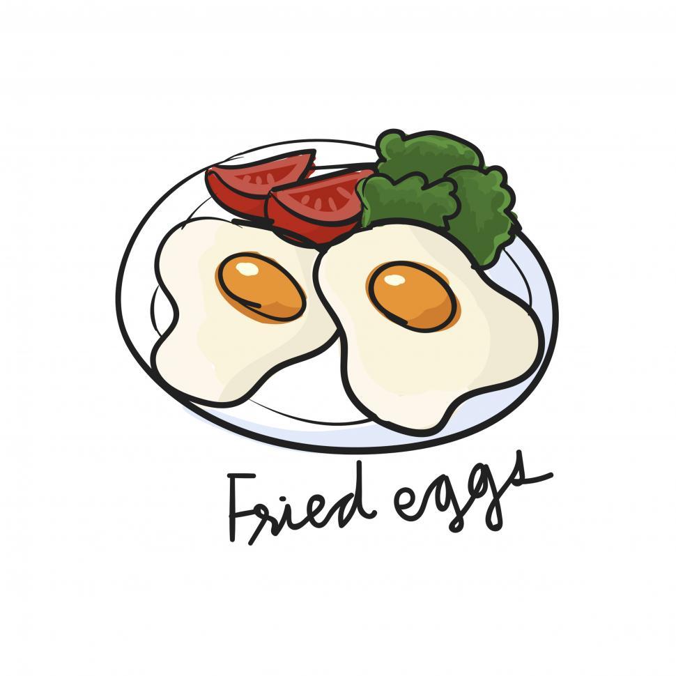 Free Image of Fried eggs vector icon 