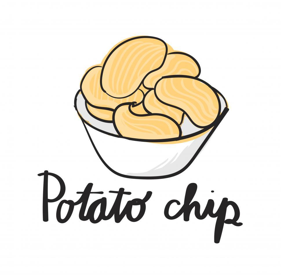 Free Image of Potato chip vector icon 
