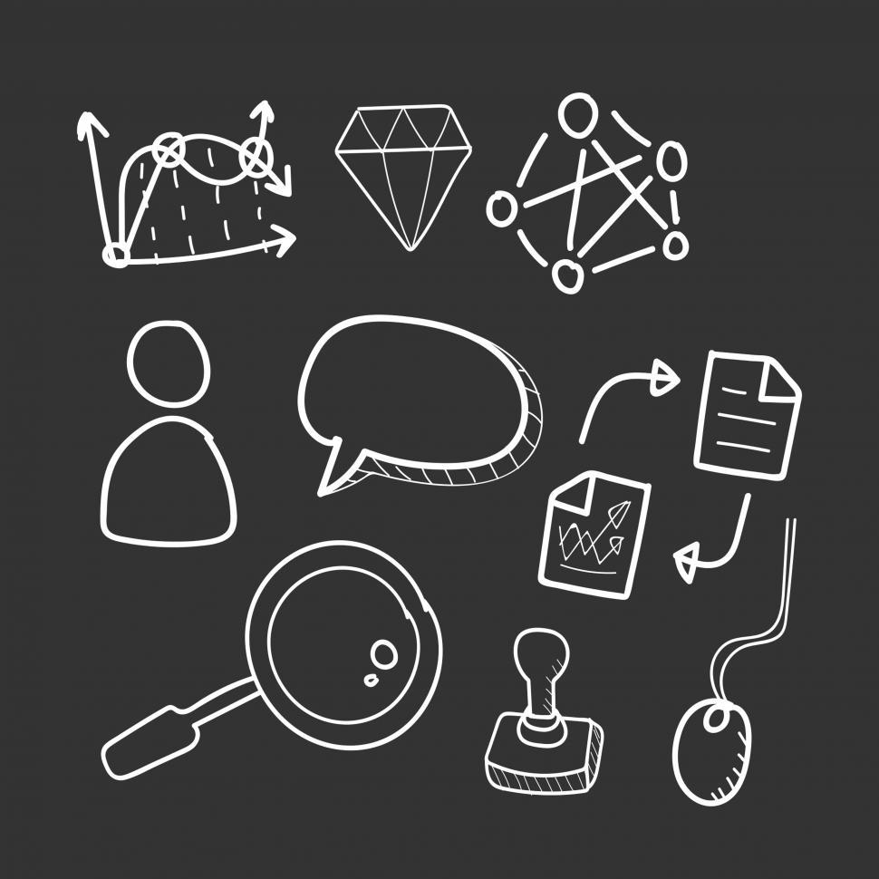 Free Image of Business icons vector 