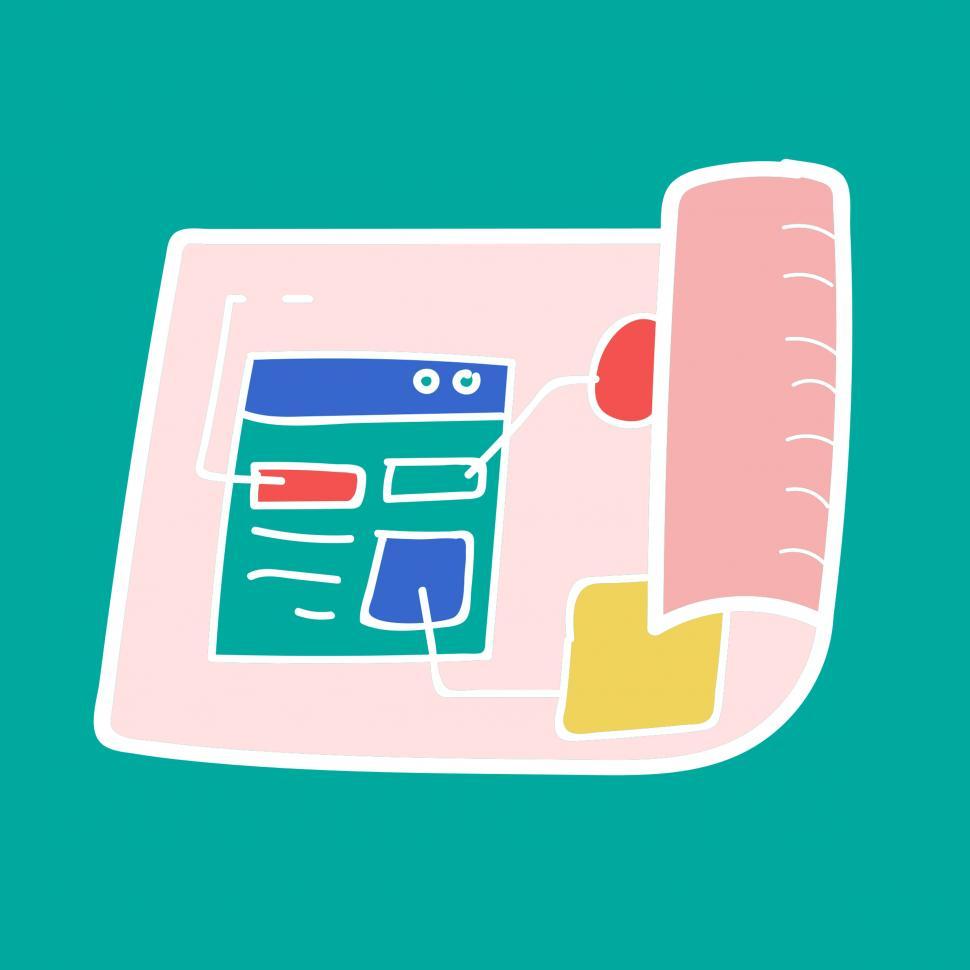 Free Image of Strategy layout document vector icon 