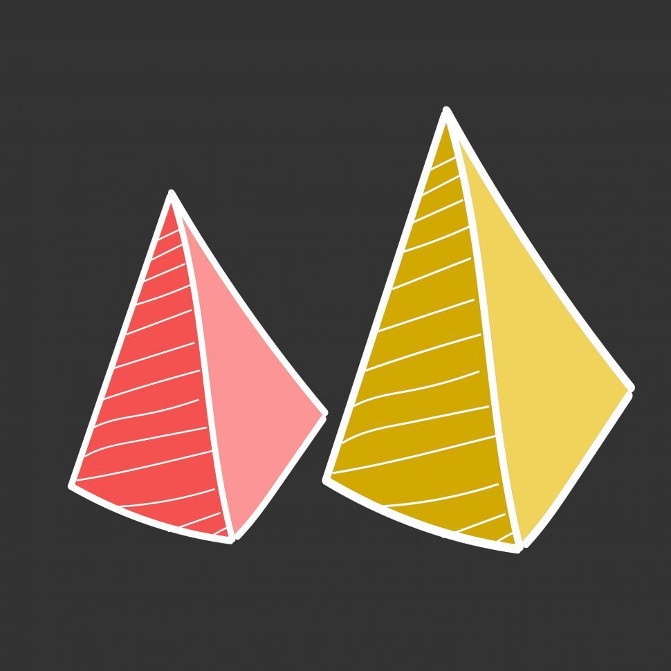 Free Image of Pyramid vector icons 